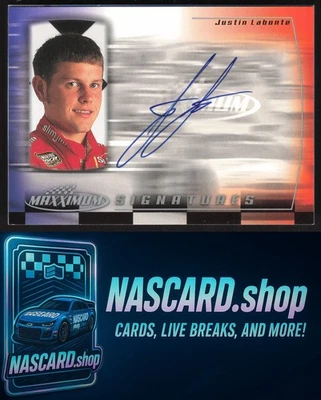 2000 Maxximum #JL Justin Labonte Signatures - Image 1 of 2