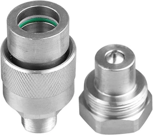 3/8" Hydraulic Quick Coupler Set Replaces Enerpac C-604,Connect and Disconnect U - Picture 1 of 6
