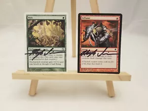 2 MTG Signed Artist Proof White Back Cards: Hugh Jamieson - Web & Inflame - Picture 1 of 2