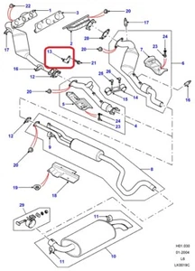 ( 1 ) GENUINE LAND ROVER WCU000220 BRACKET - Exhaust, Fits 1996-2006 Freelander - Foto 1 di 3