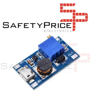 Módulo MT3608 Micro USB 2A Booster DC-DC 2/24V to 5/9/12/28V ajustable REF205.A - Imagen 1 de 3