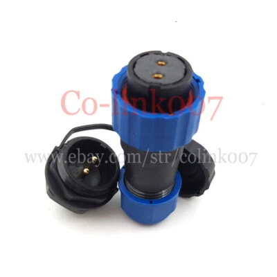 SD20 2Pin Waterproof Connector, Aviation Circular AUTO Industrial Plug Socket - Image 1 of 4