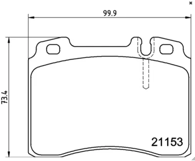 Juego de pastillas de freno de disco Mintex - MDB1724 / 002 420 19 20 - Mercedes-Benz E420 y más Foto 1 de 4