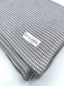 Sferra $105 Sample Hotel Collection Soft Bed End 58x109” Grey 100% Cotton