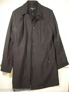 PRECIOSO ABRIGO LARGO ELEGANTE DE "JONES NEW YORK" con FORRO EXTRAÍBLE TALLA: L NEGRO - Imagen 1 de 12