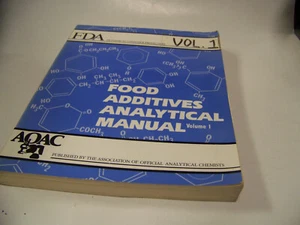 Food Additives Analytical Manual Vol. 1 by US FDA AOAC ISBN 0935584226 - Picture 1 of 4
