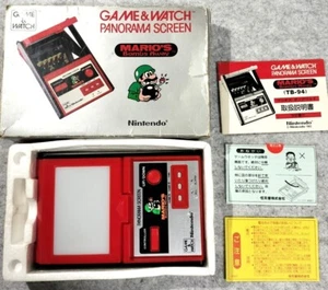 Mario Bombs Away Juego Retro y Reloj Nintendo Pantalla Panorámica Raro Probado - Imagen 1 de 9
