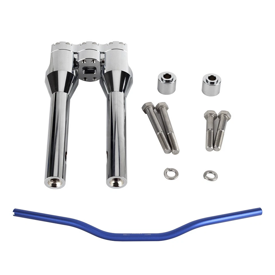 Para Harley Dyna/Street bob/Softail con manillar elevador CNC 10""+1"" barra de manillar grasa Foto 1 de 4