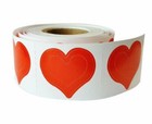 3 Way Heart Tanning Stickers 1000 CT Roll+