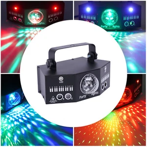 7 Augen LED Laserlicht Projektor Disco DJ Party RGB Bühnenbeleuchtung DMX Effekt - Bild 1 von 21