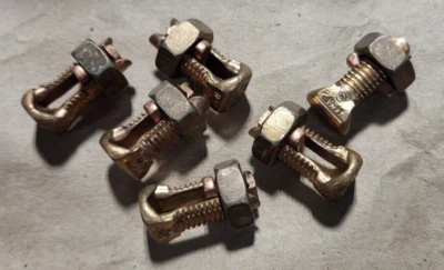 Lot of 100 Burndy KS17 Servit Split-Bolt 8 Str 6 Sol Copper Run & Tap 101150 - Image 1 of 2