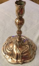 Antico Candeliere In Argento Massiccio