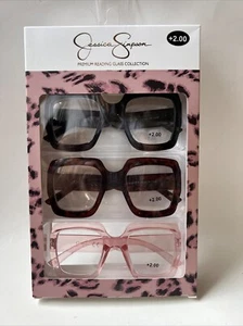 Jessica Simpson +2,00 ~ 3er Pack Damen Premium Lesebrille ~ Mehrfarbig✨ - Bild 1 von 7