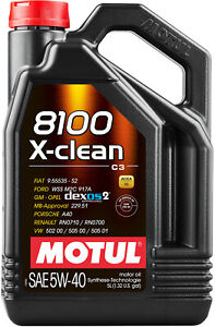 Motul 109226 8100 X-clean 5W-40 5 Liter (102051) Motoröl VW 502 00 MB 229.51