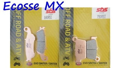 Pastillas de freno delanteras traseras SBS 840RSI 790RSI Yamaha YZ450F 2008-2019 Foto 1 de 4