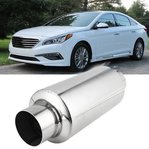2.5" Inlet/Outlet 12"L Exhaust Muffler Resonators Deep Tone For Hyundai Sonata - Picture 1 of 14