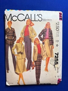 McCall's Sewing Pattern 7255 Misses' Jacket Skirt & Pants Size 16 FF UNCUT - Picture 1 of 2