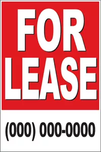 24x36 Custom FOR LEASE Poster Retail Business Store Window POP Sign rb - Picture 1 of 1