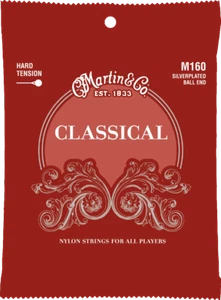 JEU DE CORDES GUITARE CLASSIQUE MARTIN STANDARD A BOULE FORTE TENSION M160 - Imagen 1 de 2