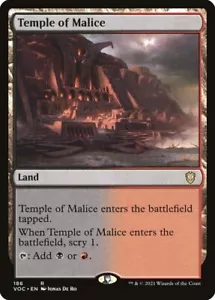 4x Temple of Malice - NM - Crimson Vow Commander - SPARROW MAGIC mtg - Picture 1 of 1
