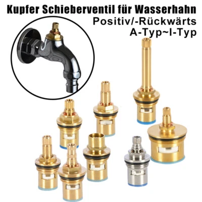 Keramik-Oberteil Ventiloberteil Messing Wasserhahn Ventil Hahn Ersatz A~I Type - Bild 1 von 4