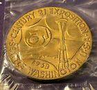 1962 Seattle World's Fair America's Space Age Medal LIVRAISON GRATUITE