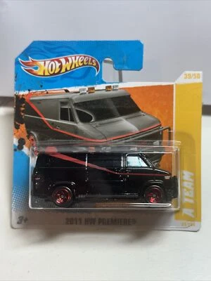 2011 Hot Wheels Premiere A-TEAM VAN - 1983 GMC Vandura - Short Card - Image 1 of 2