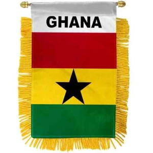 1 Dutzend Ghana Mini Banner Flagge Auto Haus Fenster Rückspiegel Land Mini - Bild 1 von 3