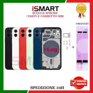 BACK COVER SCOCCA POSTERIORE PER IPHONE 12 MINI VETRO+TELAIO HOUSING FRAME - Imagen 1 de 8