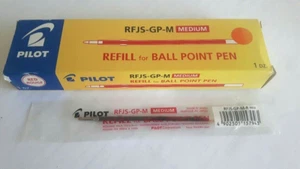 6 x PILOT RFJS-GP Medium RED REFILL RETRACTABLE BALLPOINT PEN RFNS-GG-M B346 - Picture 1 of 1
