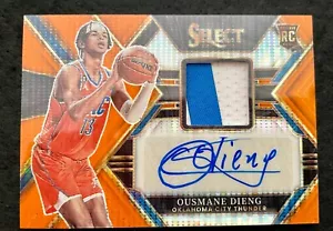 Ousmane Dieng 2022-23 Select RPA /30 #RJA-ODG Color Match Orange Rookie Auto - Foto 1 di 2