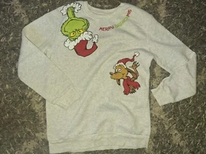 Boys Grinch Fleece Crew Sweatshirt Size XL Never Worn - Picture 1 of 2