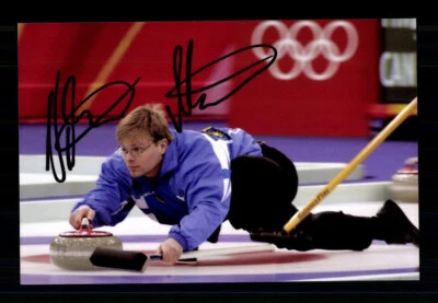 Wille Mäkelä Foto Original Signiert Curling + A 239184 - Bild 1 von 2