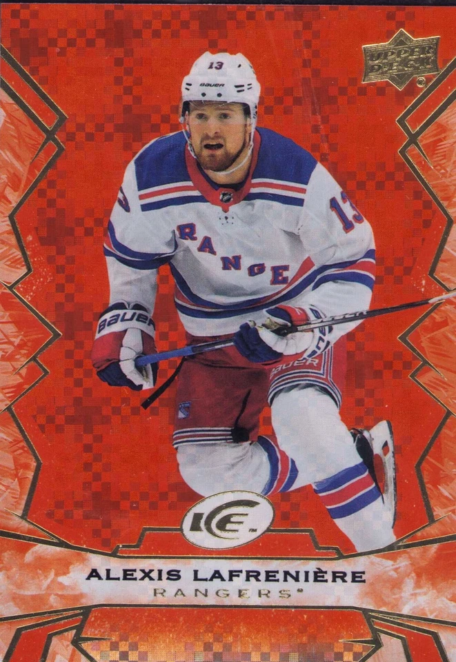 2022-23 Upper Deck Ice - #92 Alexis Lafreniere Orange - Image 1 of 1