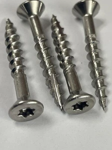 #8 1-1/4 Zoll Deckschrauben, Typ 316 Marine Qualität, Edelstahl, Torx T20 Antrieb - Bild 1 von 2