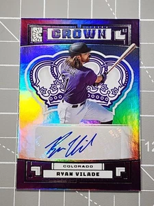 2022 Capstone Ryan Vilade Crown Auto Autograph #C-RV Rockies - Picture 1 of 8