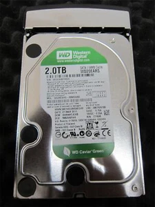 Western Digital Caviar Green 2TB SATA 64Mb Cache WD20EARS-00MVWB0 5400RPM HDD  - Picture 1 of 3