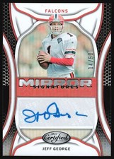 2022 Panini Certified Jeff George Mirror Signatures Auto /50
