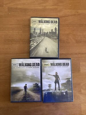 The Walking Dead DVD Lot (3) Seasons 1 2 and 3 Foto 1 de 4