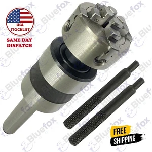 4 Jaw Independent Lathe Chuck 50mm M14X1 MT2 Shank Revolving Center 2MT US - Picture 1 of 3