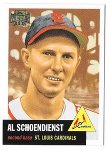 Tarjeta #20 AL SCHODIENST CARDINALS #78 1953 - ARCHIVOS TOPPS CASI NUEVA-COMO NUEVA 2002 - Imagen 1 de 2