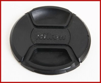 Nikon Camera  Used 77 mm Front Lens Cap Snap-on Cover W/CORD HOLE FREE SHIPPING - Image 1 of 3