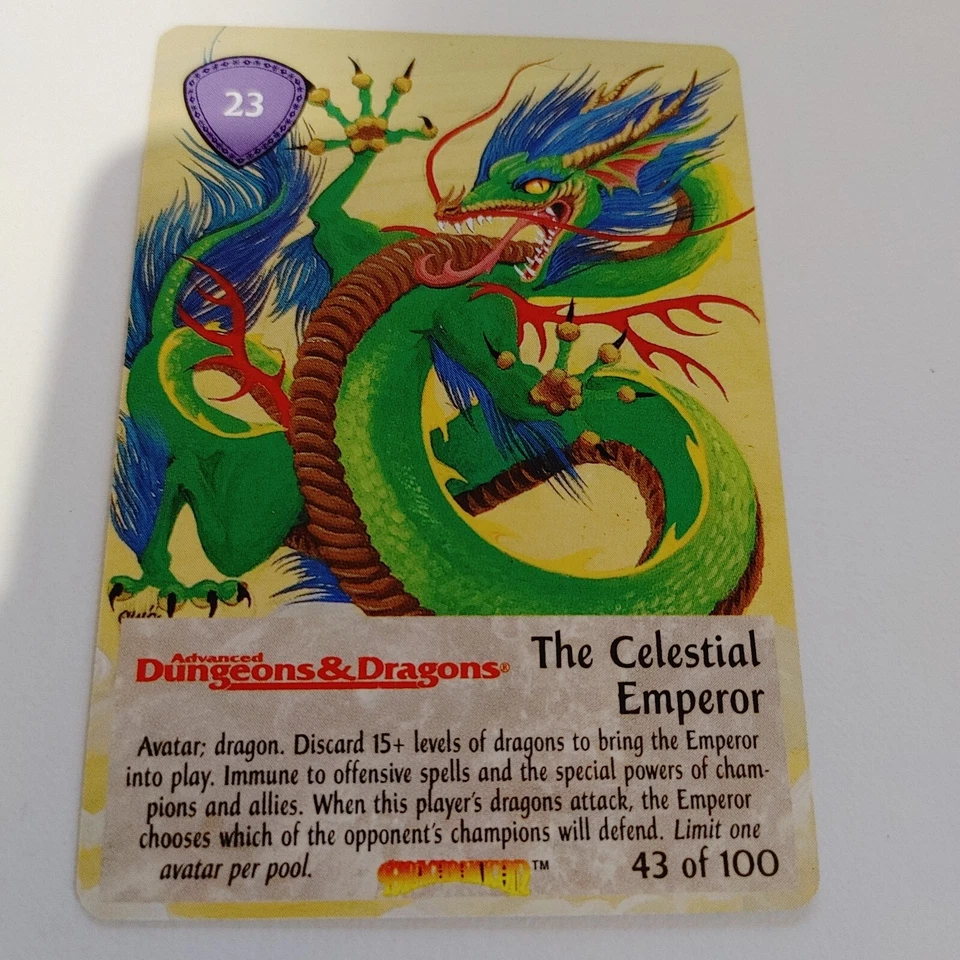 THE CELESTIAL EMPEROR --- SPELLFIRE CCG --- DRACONOMICON --- NM - Image 1 of 1