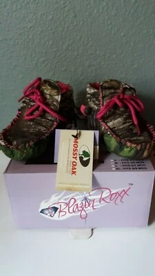 Nuevas Zapatillas de Mocasín Blazin Roxx Roble Mossy Niños Pequeños Rosa y Camufladas Talla M 4-5 Foto 1 de 4