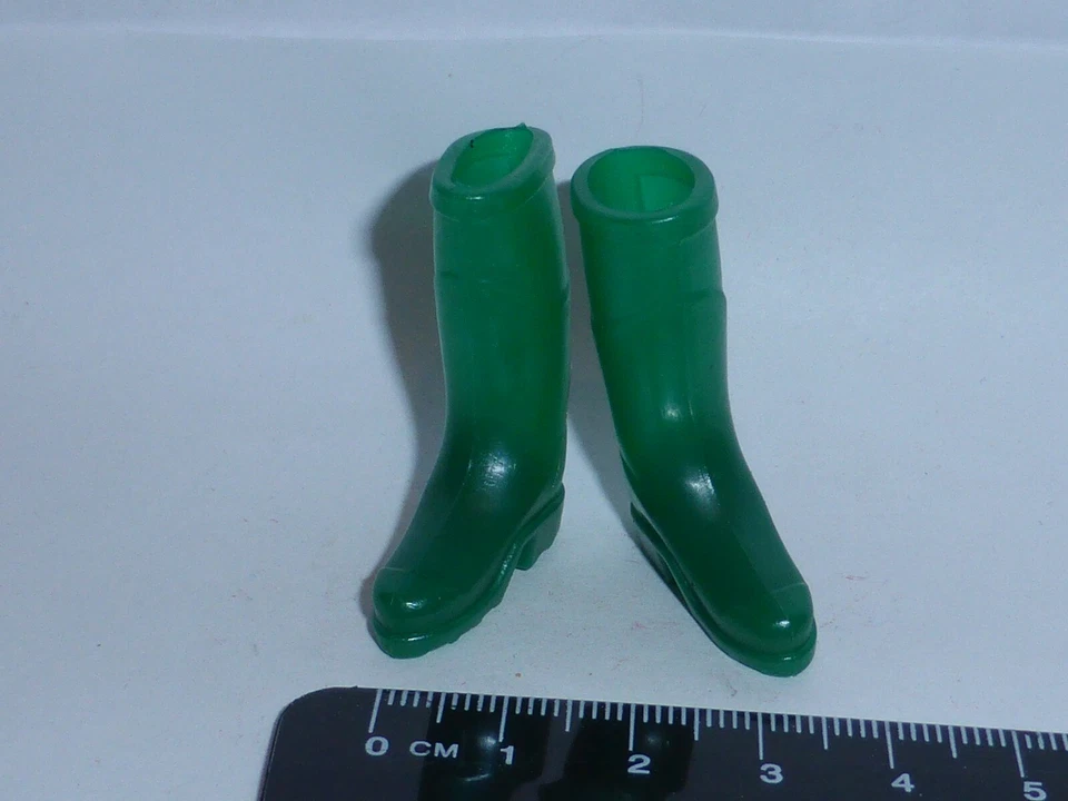 STREET AHEAD Set di stivali Wellington in gomma verde scala 1:12 casa delle bambole giardino fata stivali