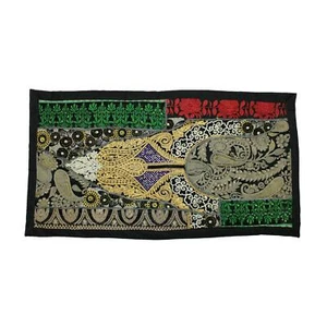 Tapiz tradicional tribal indio bordado vintage colgante de pared Ah - Imagen 1 de 4