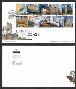 SMI) 2017 BRITISH COLONIES, REFERENCE BUILDINGS, FIRST DAY COVER, XF - Picture 1 of 1