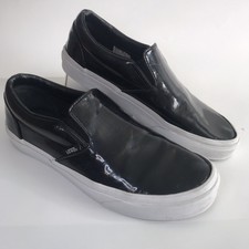 black leather vans size 1