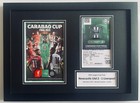 2025 Carabao Cup Final A4 Photo Match Ticket Programme Display Newcastle United