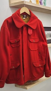 Vintage Woolrich Sakko Gr. 48 Kinnriemen Wolle Mackinaw Wolle LESEN Vintage - Bild 1 von 8